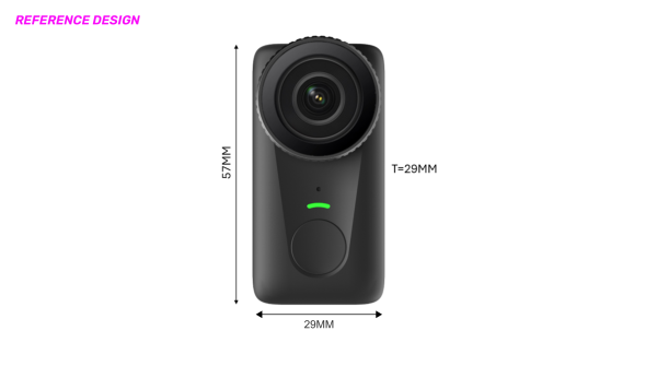 Bodycam Reference Design with size